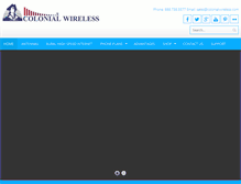 Tablet Screenshot of colonialwireless.com
